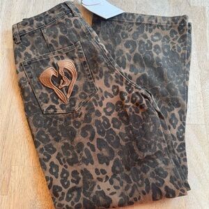 NWT - Aelfric Eden Leopard Jeans - size 25
